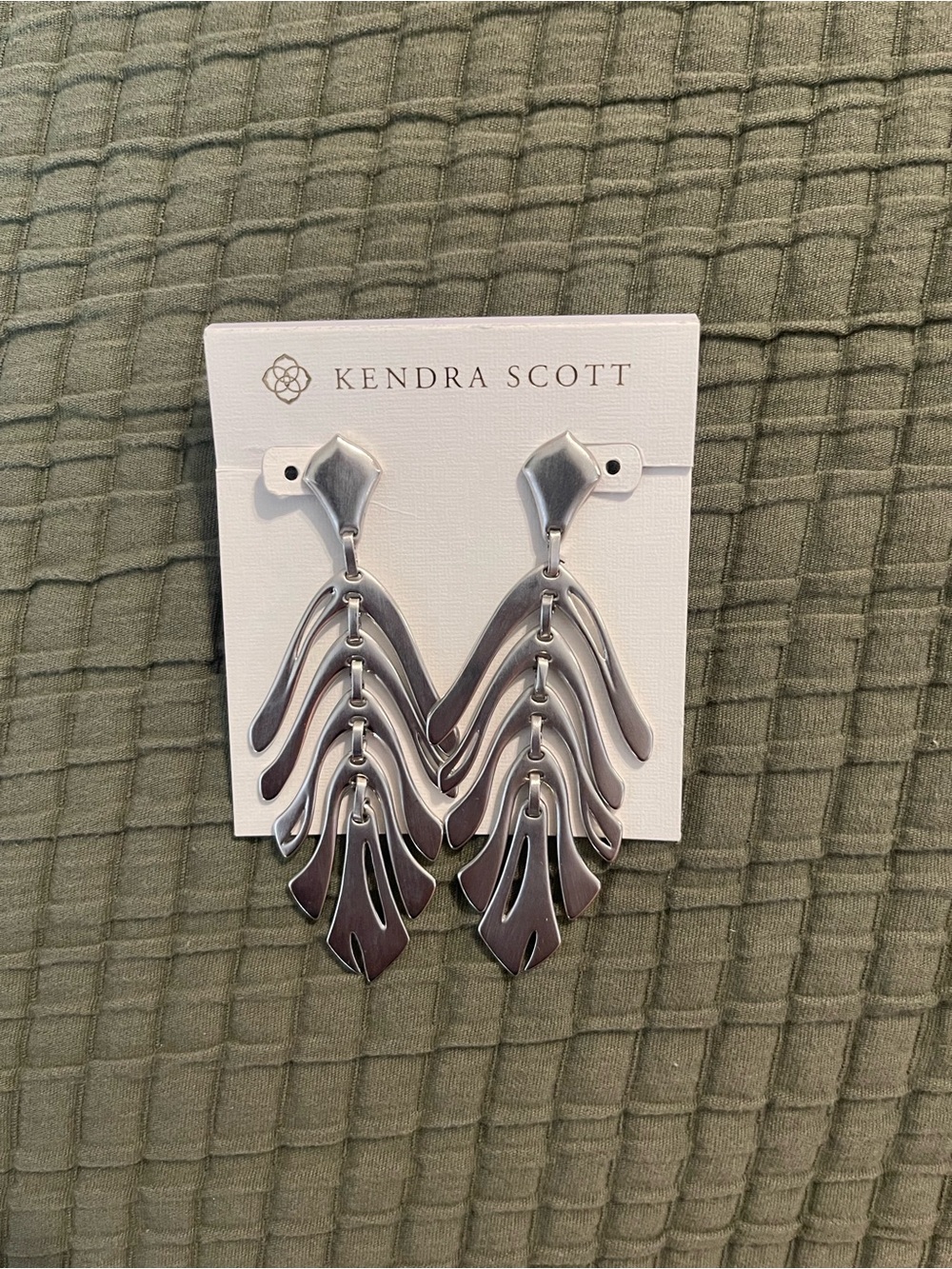 Kendra Scott | Luca Silver Drop Earrings